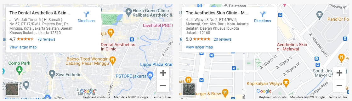 The Aesthetics Skin「Kunjungi klinik terdekat kami di kota-mu」