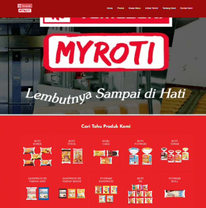 Yamazaki Myrotiの公式サイトのホームページ