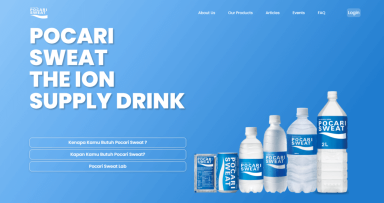 ポカリスエットインドネシアの公式Webサイト